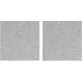 vidaXL Treppe Tritt Quadratisch 2 pcs Silber 40 x 40 cm Aluminium