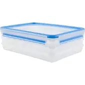 EMSA CLIP & CLOSE FRISCHHALTEDOSEN, Container, Quadratisch, 1 l, Transparent, Polypropylen (PP), Thermoplastisches Elastomer (TPE), Polypropylen (PP)/Thermoplastisches Elastomer (TPE)