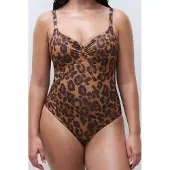 Chantelle Sw 1p Underw. Covering Wild Leopard Größe: F85 | Badeanzüge Outlet | Damen