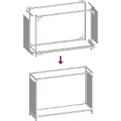 vidaXL Brennholzregal Weiß 90x28x65 cm Kaltgewalzter Stahl