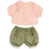 Skrållan Puppenkleidung Polkadot Pyjama Set für Babypuppen 36-40cm