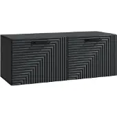 vidaXL Wandmontierter TV-Schrank Schwarz 78,5 x 31 x 30 cm