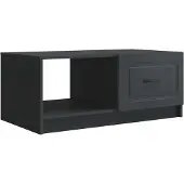 vidaXL Couchtisch Schwarz 90 x 50 x 37 cm Holzwerkstoff