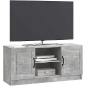 vidaXL TV-Schränk Betongrau 102 x 34,5 x 47 cm Holzwerkstoff