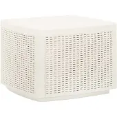 vidaXL Praktischen Gartentisch Weiß 53x53x40 cm Kunststoff |Gartentische 9838644