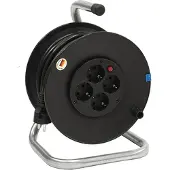 Bachmann Kabeltrommel 4-fach mit Thermoschutz, 25 m