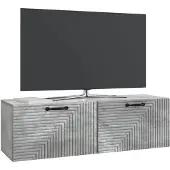 vidaXL Wandmontierter TV-Schrank Betongrau 98 x 31 x 30 cm