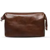 Benjamin Barber Kulturtasche Brown Leather