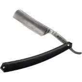 Thiers-Issard Sabatier Razor Damascus Black Horn Round Nose