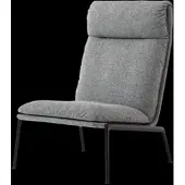 &tradition Muno LN16 High Back Lounge Chair, schwarz / hallingdal 0126
