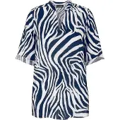 DORIS STREICH Long-Bluse 3/4-Arm blau