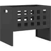 vidaXL Feuerstelle Schwarz 50 x 30 x 40 cm Stahl