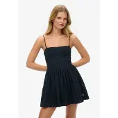 Superdry Broderie Cami Kurzes ärmelloses Kleid