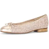 Gabor Ballerina Blockabsatz, Businessschuh, Schupfschuh in runder Form