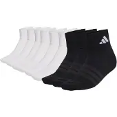 Adidas Unisex Quarter Socken, 9er Pack - Cushioned Sportswear Ankle Socks, Logo, gepolstert, einfarbig