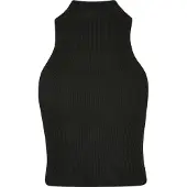 Urban Classics Short Rib Knit Turtleneck ärmelloses T-shirt