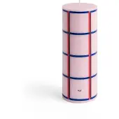 HAY - Column Kerze Medium - H20 cm - Pink & Rot & Bordeaux & Blau