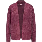 Goldner Strickjacke "Elegante Grobstrickjacke, Zopfmuster" Ohne