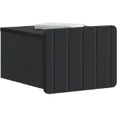 vidaXL Wandmontierter Nachttisch Schwarz 33 x 34,5 x 24 cm