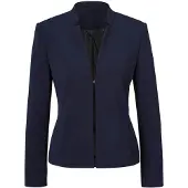 Goldner Jackenblazer "Eleganter Festblazer mit Stehkragen" Trageangenehmer Jersey