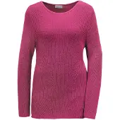 Goldner Strickpullover "Baumwollpullover mit Patentgrobstrick" Ohne