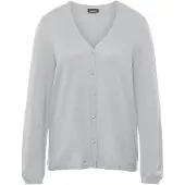 Goldner Strickjacke "Kurzgröße Weiche Kaschmirstrickjacke mit V-Ausschnitt" Ohne