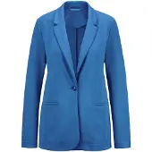 Goldner Jackenblazer "Kurzgröße Damenblazer mit Reverskragen und Paspeltaschen" mit formgebenden Teilungsnähte