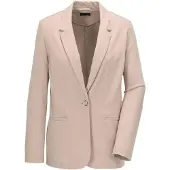 Goldner Jackenblazer "Kurzgröße Damenblazer mit Reverskragen und Paspeltaschen" mit formgebenden Teilungsnähte