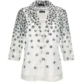 Goldner Klassische Bluse "Festtagsoutfit mit Spitzen-Details" 2 in 1