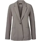 Goldner Jackenblazer "Kurzgröße Damenblazer mit Reverskragen und Paspeltaschen" mit formgebenden Teilungsnähte