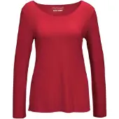 Goldner Longpullover "Kurzgröße Kombistarkes Langarmshirt mit tonaler Zierkante" Ohne