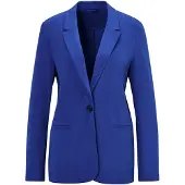 Goldner Jackenblazer "Kurzgröße Damenblazer mit Reverskragen und Paspeltaschen" mit formgebenden Teilungsnähte