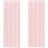 vidaXL Voile Vorhänge mit Ösen 2 Stk. Hellrosa 140x300 cm