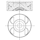 MAHLE ORIGINAL 001 PI 00105 001 Kolben passend für MERCEDES-BENZ SPRINTER 3,5-t Kasten (906) SPRINTER 3-t Kasten (906) SPRINTER 3,5-t Pritsche/Fahrgestell