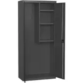 Simon Rack Aktenschrank, Mehrzweckschrank, Stahl-Aufbewahrungsschrank, 0 Ebenen, Doppeltüren, Schloss - Simonlocker