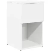 vidaXL Bettschrank Weiß 29 x 31,5 x 49 cm Holzwerkstoff 8001097