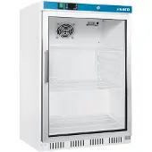 Saro HK 200 GD, Merchandiser Kühlschrank, Freistehend, Weiß, Edelstahl, Stahl, Kunststoff