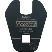 Pedro´s Crowfoot Pedalschlüssel 3/8' drive, 15mm, schwarz