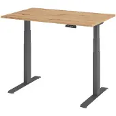 Hammerbacher Sitz-Steh-Schreibtisch el.180x80cm Asteiche/G