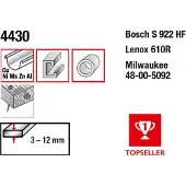 MPS Säbelsägeblatt, Holz mit Nägeln, 150 mm