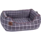 OEM Hundebett Checkered Square groß, Grau