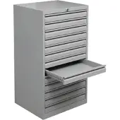 Proregal Schubladenschrank Swan 13 Schubladen HxBxT 98 x 53 x 43 cm Grau