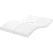 vidaXL Schaumstoffmatratze Weiß 120x220 cm 7-Zonen Härtegrad 20 ILD