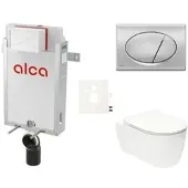 Alca Wand-WC Set für Einmauerung + Glacera Alfa WC SIKOAA3