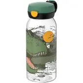 Mepal Campus Trinkflasche mit Klappdeckel 600 ml - Dino