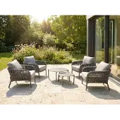 LC Garden Terrano Gartenmöbel-Set Dunkelgrau 6tlg.