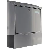 Rottner Tresor Letterbox Villa-Set (Silber) Stahlbriefbox