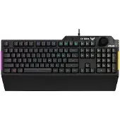 Asus TUF Gaming K1, Volle Größe (100%), Kabelgebunden, USB, Mechanischer Switch, RGB-LED, Schwarz