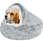 OEM Beruhigendes Hunde-Bett, Weich, Grau, 65cm, Haustier-Kissen, Antirutsch
