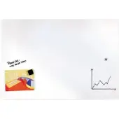 Franken Glastafel, magnethaftend, Wandmontage im Hoch- & Querformat, Sicherheitsglas, reinweiß, 1200 x 1500 mm